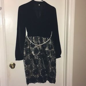 Black cocktail dress